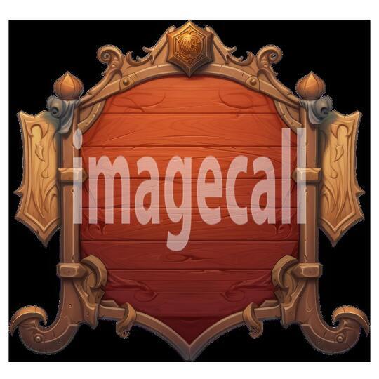 Clipart Medieval Blank Sign 17300dpi