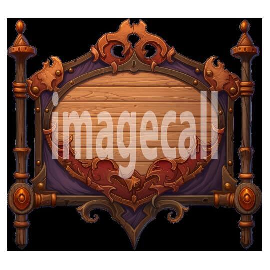 Clipart Medieval Blank Sign 18300dpi