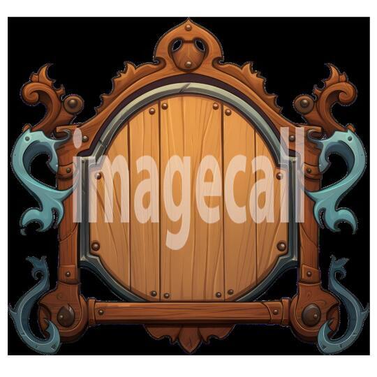 Clipart Medieval Blank Sign 5300dpi