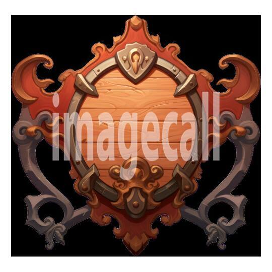 Clipart Medieval Blank Sign 6300dpi