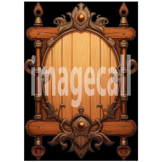 Clipart Medieval Blank Sign 9300dpi