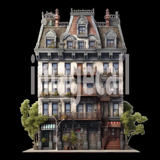 Clipart New York Townhouse (11)