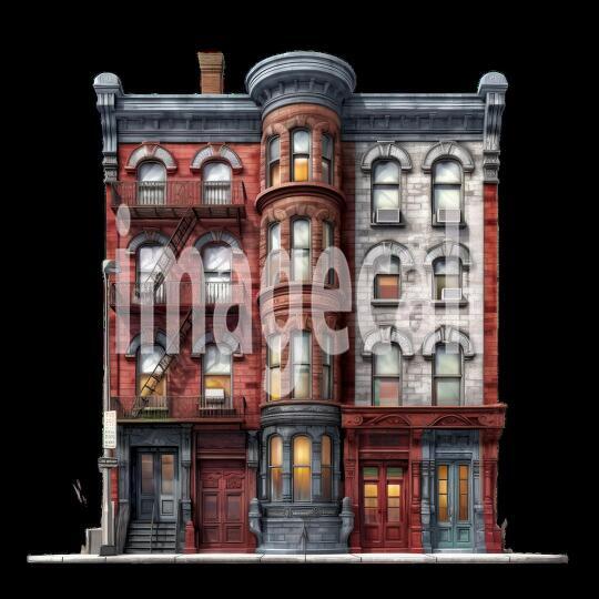 Clipart New York Townhouse (3)