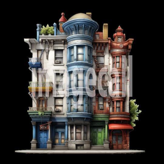 Clipart New York Townhouse (4)