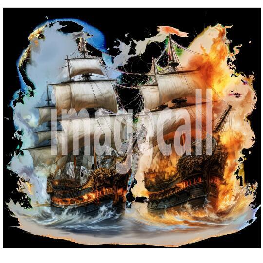 Clipart Pirate Ship Battle (11)