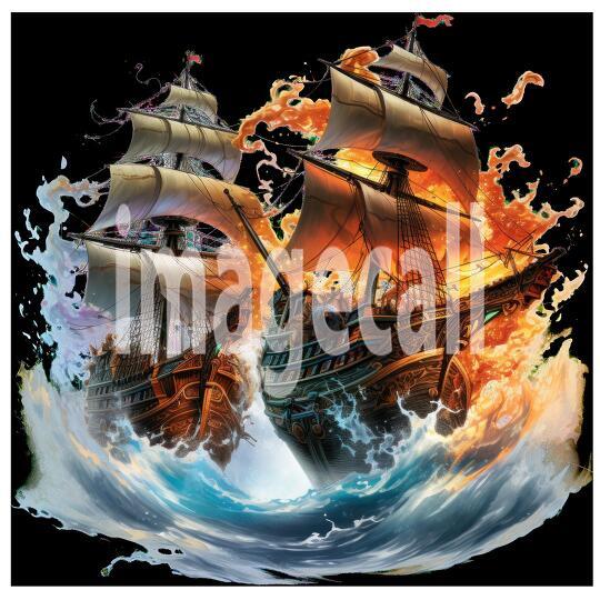 Clipart Pirate Ship Battle (15)