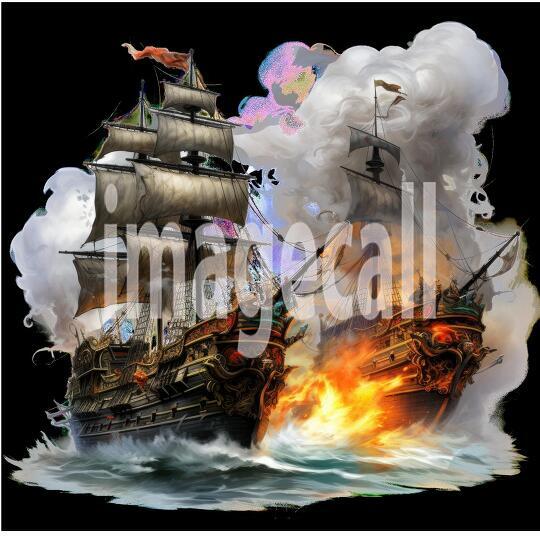 Clipart Pirate Ship Battle (17)