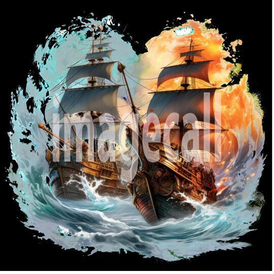Clipart Pirate Ship Battle (18)