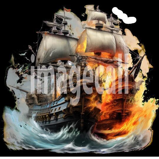 Clipart Pirate Ship Battle (20)