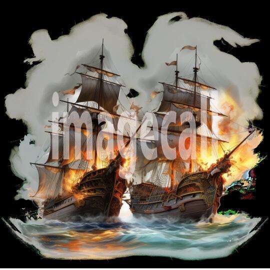 Clipart Pirate Ship Battle (4)