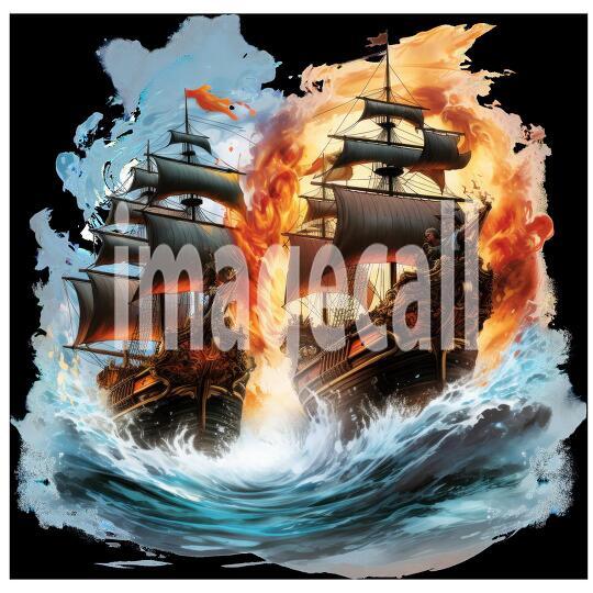 Clipart Pirate Ship Battle (6)