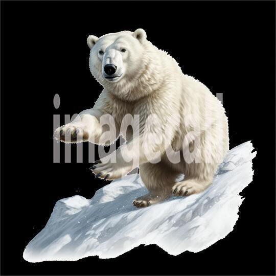 Clipart Polar Bears 13 - 300dpi