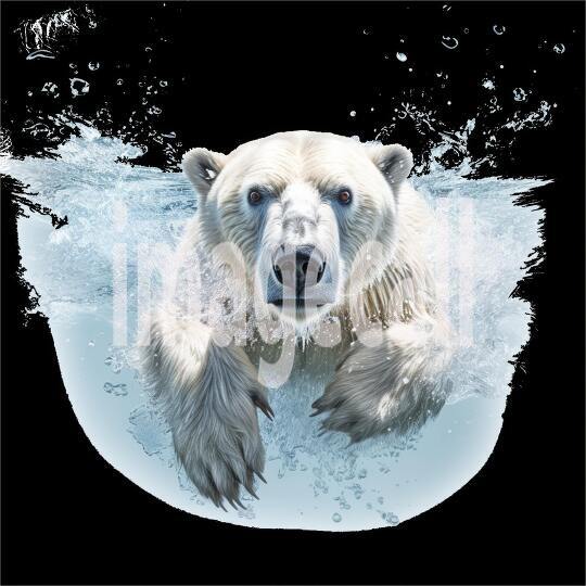 Clipart Polar Bears 7 - 300dpi