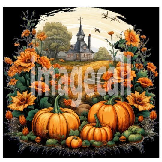 Clipart Pumpkin Patches (3)