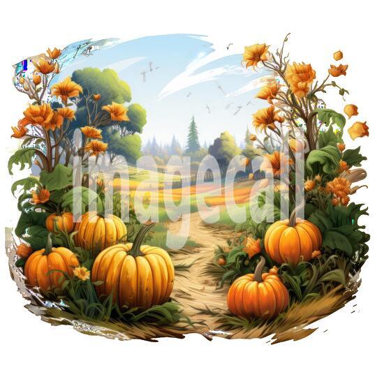 Clipart Pumpkin Patches (8)