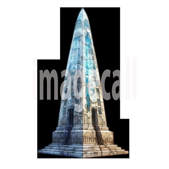 Clipart Pyramid Obelisks 17 - 300dpi