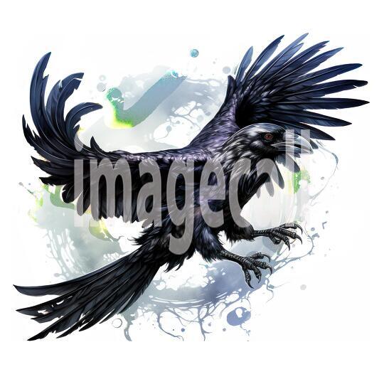 Clipart Raven (10)300dpi