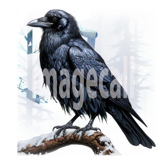 Clipart Raven (11)300dpi