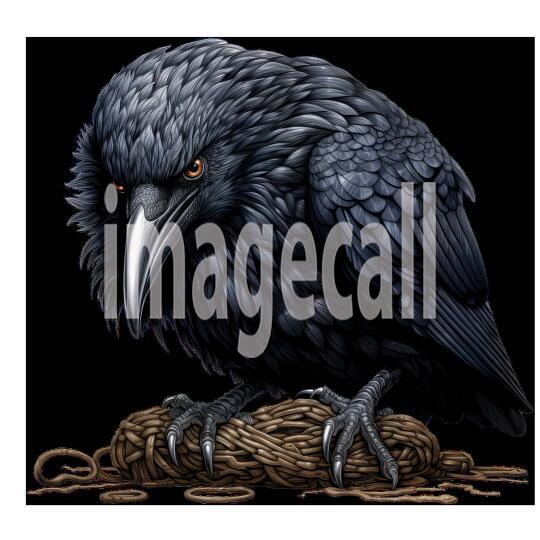 Clipart Raven (15)300dpi
