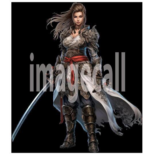 Clipart Samurai Warrior 10300dpi