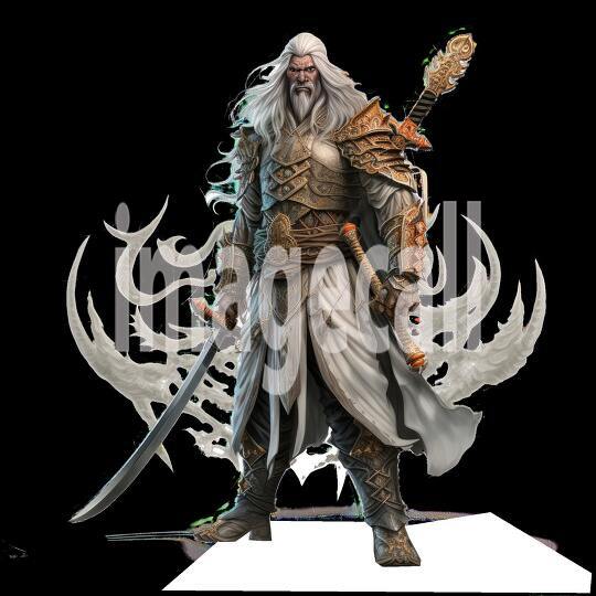 Clipart Samurai Warrior 14300dpi