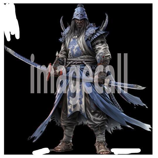 Clipart Samurai Warrior 17300dpi