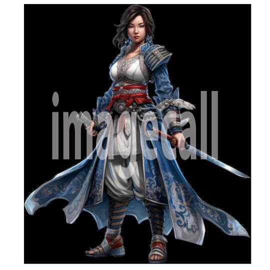 Clipart Samurai Warrior 18300dpi