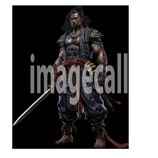 Clipart Samurai Warrior 19300dpi