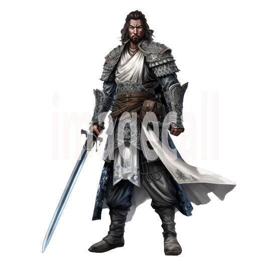 Clipart Samurai Warrior 20300dpi