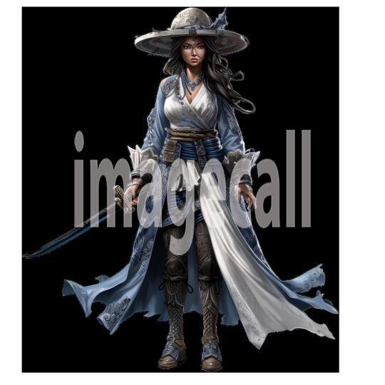 Clipart Samurai Warrior 3300dpi