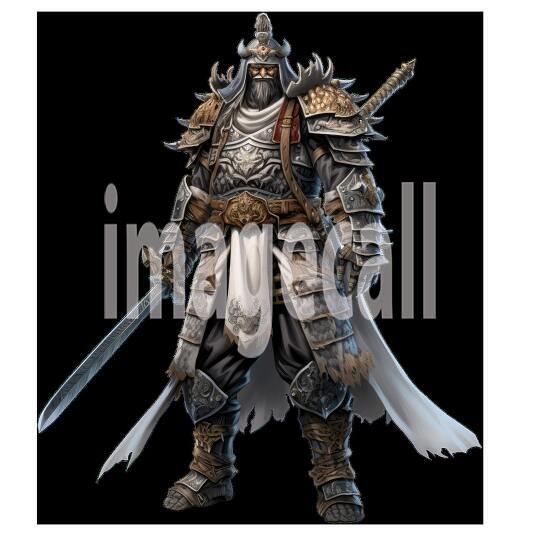 Clipart Samurai Warrior 4300dpi