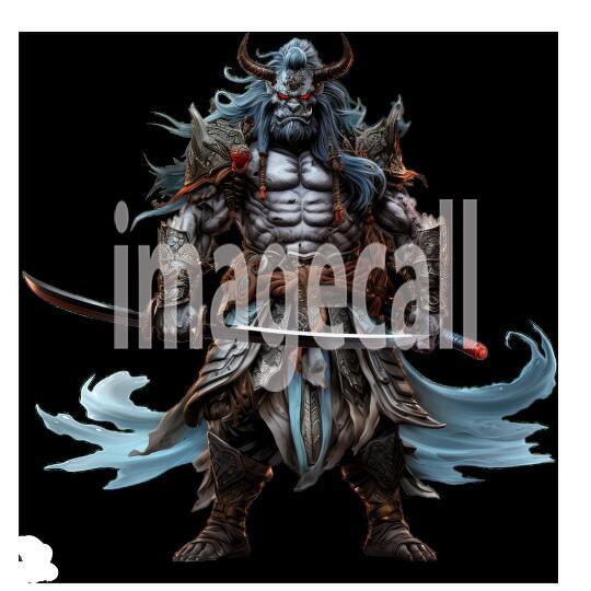 Clipart Samurai Warrior 6300dpi