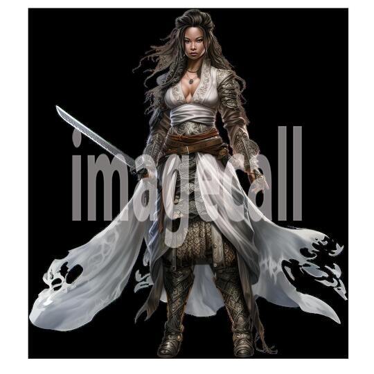 Clipart Samurai Warrior 8300dpi