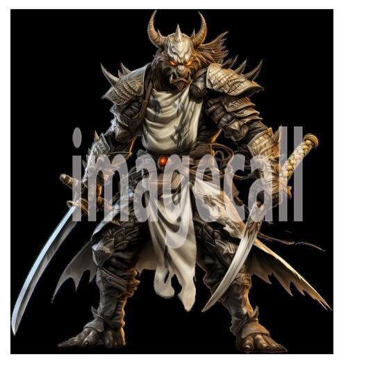 Clipart Samurai Warrior 9300dpi