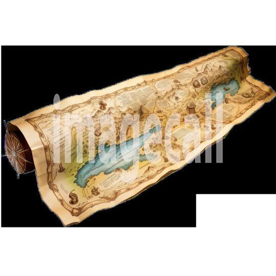 Clipart Scroll Maps 11 - 300dpi