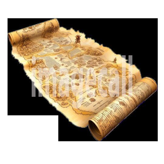 Clipart Scroll Maps 14 - 300dpi