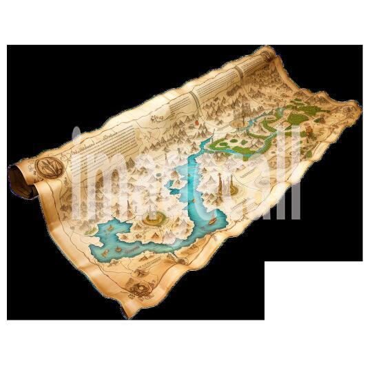 Clipart Scroll Maps 16 - 300dpi