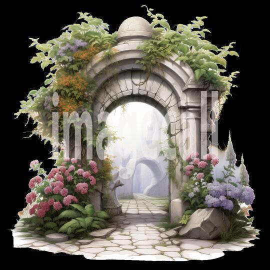 Clipart Secret Garden Entrance (1)