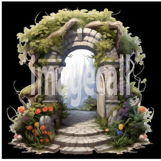 Clipart Secret Garden Entrance (10)