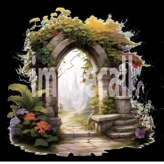Clipart Secret Garden Entrance (12)