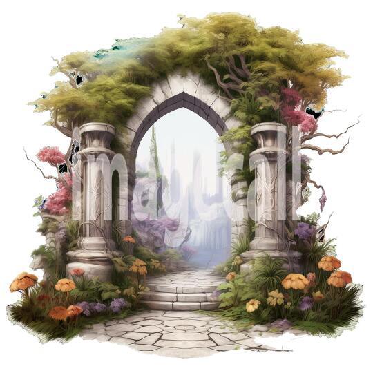Clipart Secret Garden Entrance (13)