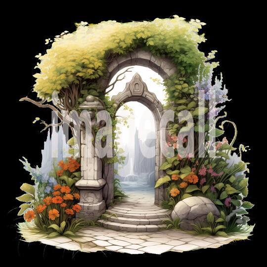 Clipart Secret Garden Entrance (14)
