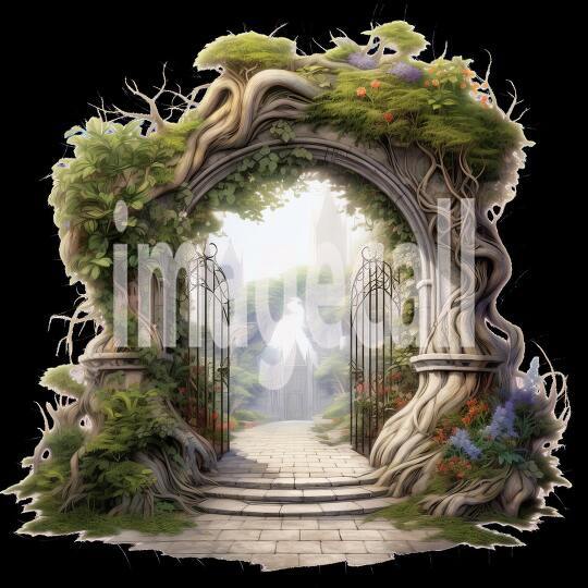 Clipart Secret Garden Entrance (2)