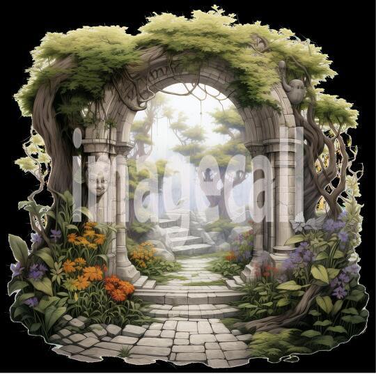 Clipart Secret Garden Entrance (20)