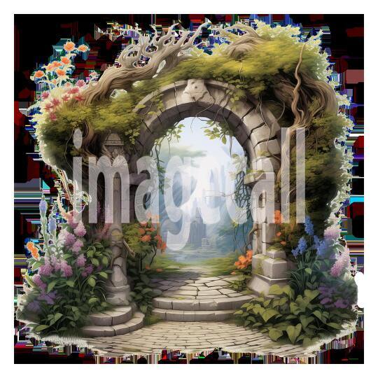 Clipart Secret Garden Entrance (4)