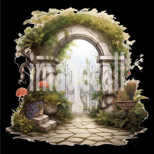 Clipart Secret Garden Entrance (5)