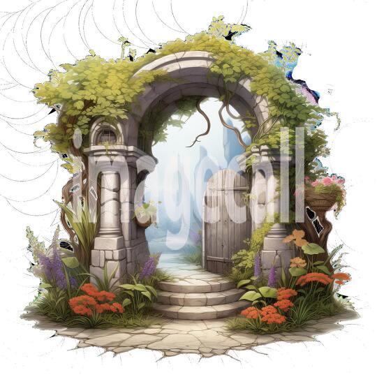 Clipart Secret Garden Entrance (6)