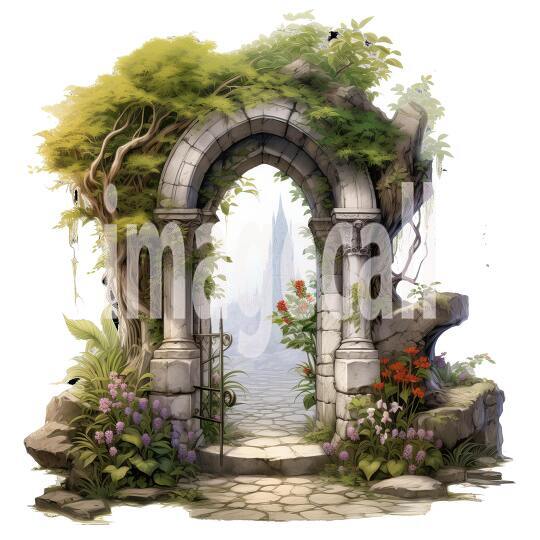 Clipart Secret Garden Entrance (9)