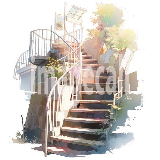 Clipart Secret Stairs (16)