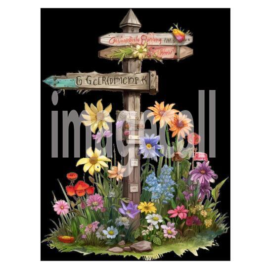 Clipart Sign Posts 10300dpi